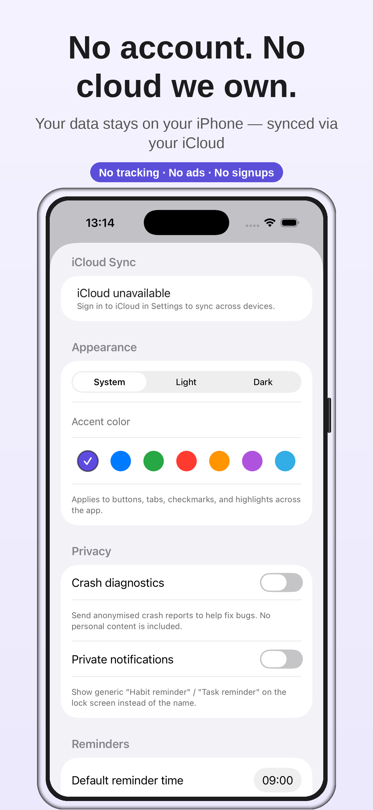 Settings & privacy